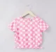 Girls Crop Top And Shorts Set