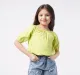 Girls Balloon Crop Top