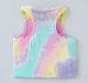 Girls Tie Dye Printed Tee With Text Print