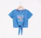 Girls Printed Knot Tee