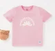 Girls Organic Half Sleeves Printed Tee