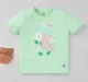Girls Organic Half Sleeves Printed Tee