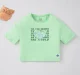 Girls Organic Half Sleeves Printed Tee