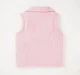 Girls Sleeveless Collared Rib Top
