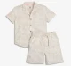 Boys 100% Cotton Co-Ord Set - Beige (Pack of 2)
