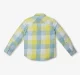 Boys Checkered 100% Cotton Shirt - Yellow