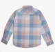 Boys Checkered 100% Cotton Shirt - Peach