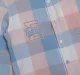 Boys Checkered 100% Cotton Shirt - Peach
