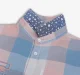 Boys Checkered 100% Cotton Shirt - Peach