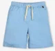 Boys Cotton Solid Shorts - Blue