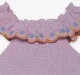 Girls Smocked and Embroidered Dress- Lavender