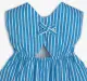Girls Striped Dress - Blue