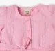 Girls Schiffli Tie Up Dress - Pink