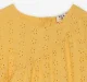 Girls Schiffli Embroidered Dress- Yellow
