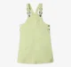 Girls Dungaree Dress With Tshirt - Green