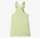 Girls Dungaree Dress With Tshirt - Green