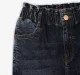Girls Washed Denim Jeans - Dark Blue