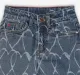 Girls Printed Denim Jeans - Mid Blue