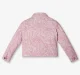 Girls Printed Denim Jacket - Pink