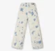 Girls 100% Cotton Tie-Dye Jeans - White