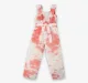 Girls 100% Cotton Tie-Dye Jumpsuit - Pink