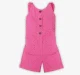 Girls Schiffli Jumpsuit - Pink