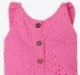Girls Schiffli Jumpsuit - Pink