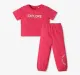 Girls 100% Cotton Co-Ord Set - Pink (Pack of 3)
