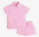 Girls Striped 3 Piece Co-ord Set - Pink