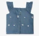 Girls 100% Cotton Co-Ord Set - Blue (Pack of 2)