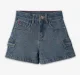Girls Denim Shorts - Mid Blue