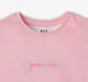 Girls Printed 100% Cotton T-Shirt - Pink