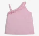 Girls 100% Cotton Embroidered T-Shirt - Pink