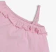 Girls 100% Cotton Embroidered T-Shirt - Pink