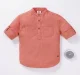 Boys Front Pocket Solid Shirt