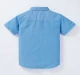 Boys Solid Collar Shirt With Front Pocket