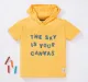 Boys Hooded T-Shirt With Chest Print