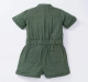 Girls Front Pocket Tie Up Jumpsuit
