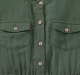 Girls Front Pocket Tie Up Jumpsuit