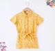 Girls Printed Tie Up Jumpsuit