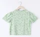 Girls Floral Buttoned Top