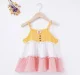 Girls Cut And Sew Strappy Top