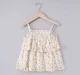 Girls Floral Tier Top