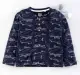 Boys Printed Organic Tee - Navy