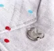 Girls Polka Hoodie - Melange