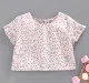 Girls Printed Crop Top - Multi