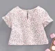 Girls Printed Crop Top - Multi