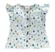 Girls Ruffle Sleeve Top - Pale Blue