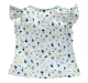 Girls Ruffle Sleeve Top - Pale Blue