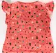 Girls Ruffle Sleeve Top - Coral